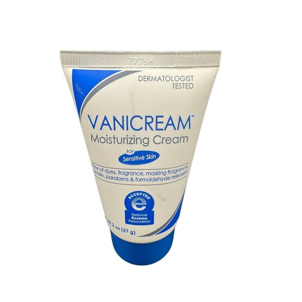 Vanicream Moisturizing Cream Tube for Sensitive Skin for Soothes Red, 2 OZ (57g)